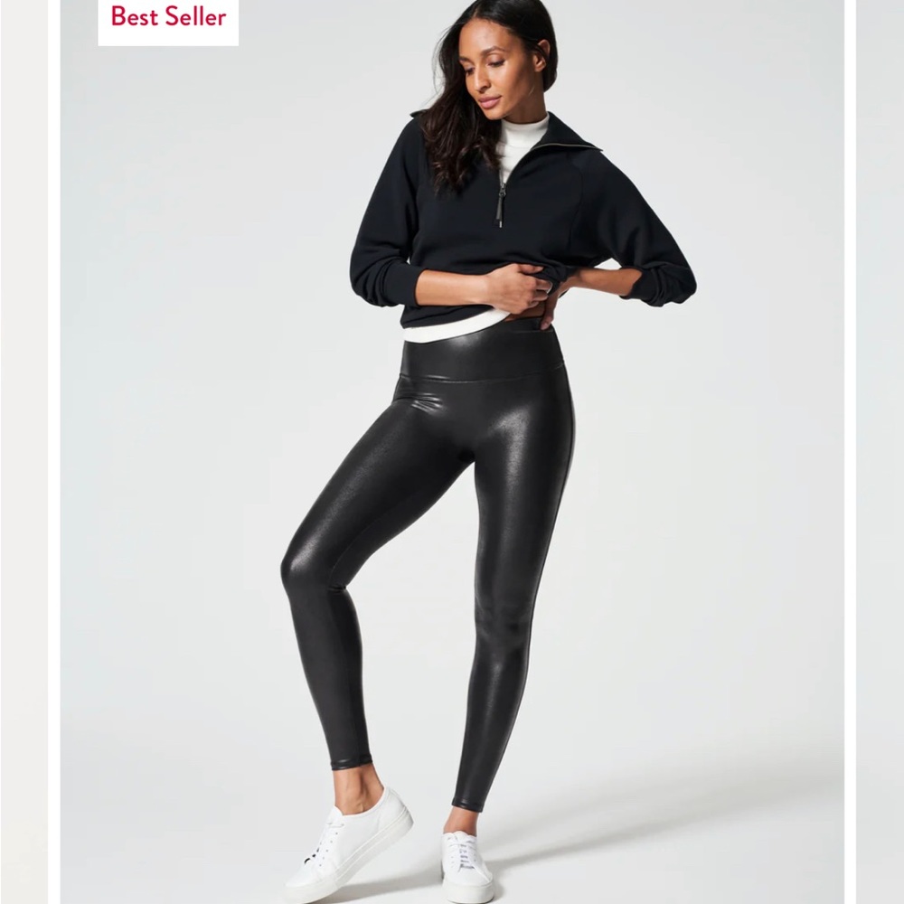 Spanx faux leather leggings